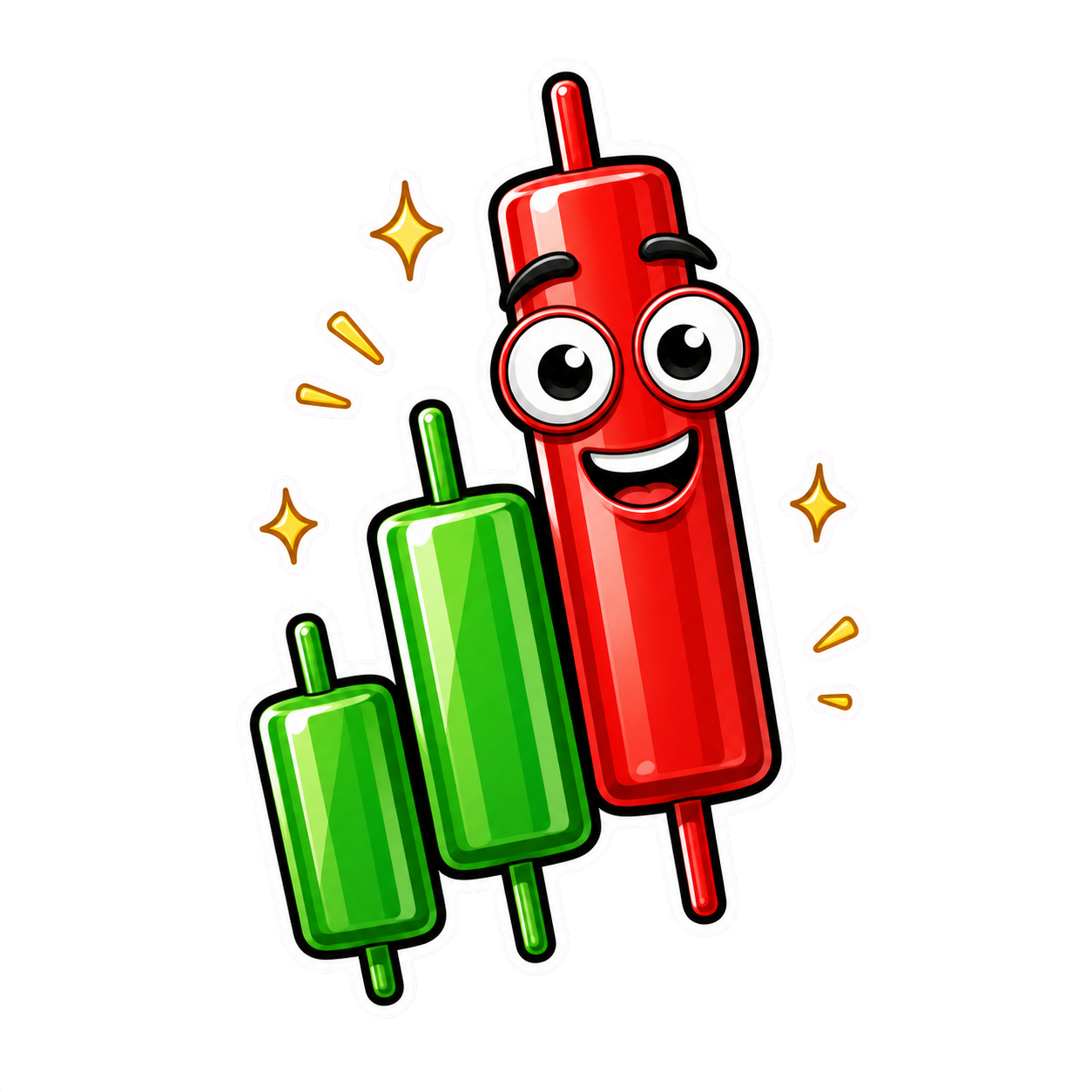 ChartSlam candlestick mascots